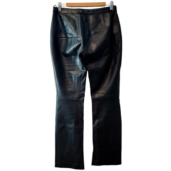 Steve Madden Vintage 100% Leather Black Pants Size 8 - Picture 2 of 11